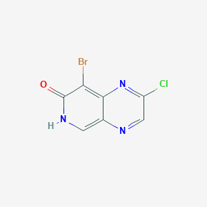 8-Bromo-2-chloropyrido[3,4-b]pyrazin-7-ol