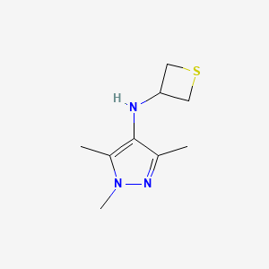 1,3,5-Trimethyl-N-(thietan-3-yl)-1H-pyrazol-4-amine