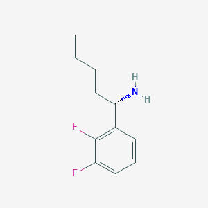 molecular formula C11H15F2N B12982630 (S)-1-(2,3-Difluorophenyl)pentan-1-amine 