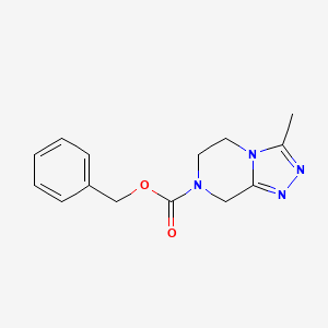 Benzyl 3-methyl-5,6-dihydro-[1,2,4]triazolo[4,3-a]pyrazine-7(8H)-carboxylate