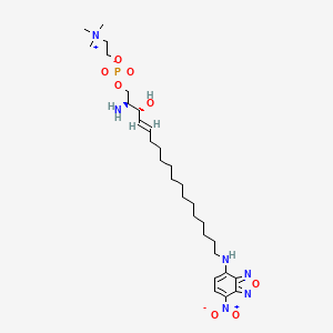 [(E,2S,3R)-2-amino-3-hydroxy-18-[(4-nitro-2,1,3-benzoxadiazol-7-yl)amino]octadec-4-enyl] 2-(trimethylazaniumyl)ethyl phosphate