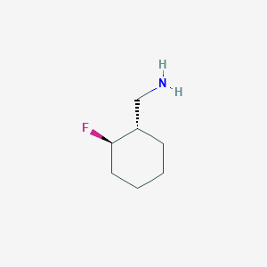 molecular formula C7H14FN B12982690 Rel-((1S,2R)-2-fluorocyclohexyl)methanamine 