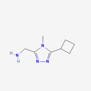 (5-cyclobutyl-4-methyl-4H-1,2,4-triazol-3-yl)methanamine