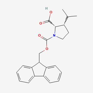 (2S,3S)-1-(((9H-Fluoren-9-yl)methoxy)carbonyl)-3-isopropylpyrrolidine-2-carboxylic acid