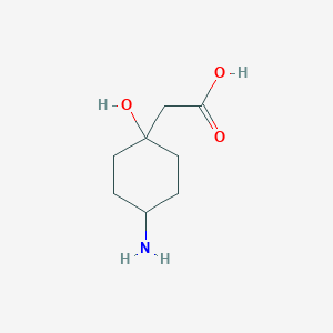 2-(4-Amino-1-hydroxycyclohexyl)acetic acid