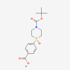 4-(1-(tert-Butoxycarbonyl)-4-oxido-1,4-azaphosphinan-4-yl)benzoic acid