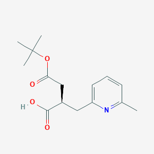 (R)-4-(tert-Butoxy)-2-((6-methylpyridin-2-yl)methyl)-4-oxobutanoic acid