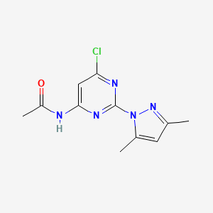 N-(6-Chloro-2-(3,5-dimethyl-1H-pyrazol-1-yl)pyrimidin-4-yl)acetamide