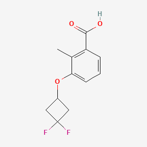 molecular formula C12H12F2O3 B12982797 3-(3,3-Difluorocyclobutoxy)-2-methylbenzoic acid 