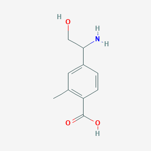 4-(1-Amino-2-hydroxyethyl)-2-methylbenzoic acid