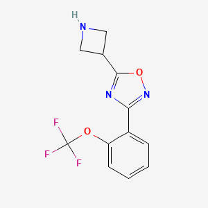 5-(Azetidin-3-yl)-3-(2-(trifluoromethoxy)phenyl)-1,2,4-oxadiazole