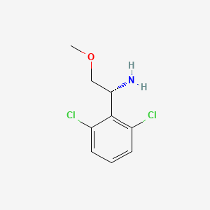 molecular formula C9H11Cl2NO B12982866 (R)-1-(2,6-Dichlorophenyl)-2-methoxyethanamine 