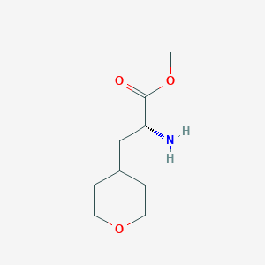 Methyl (R)-2-amino-3-(tetrahydro-2H-pyran-4-yl)propanoate