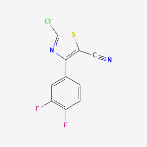 2-Chloro-4-(3,4-difluorophenyl)thiazole-5-carbonitrile