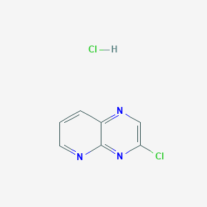 molecular formula C7H5Cl2N3 B12982928 3-Chloropyrido[2,3-b]pyrazine xhydrochloride 