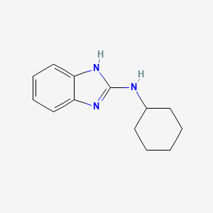 molecular formula C13H17N3 B1298294 N-cyclohexyl-1H-benzimidazol-2-amine CAS No. 83792-76-1