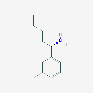 molecular formula C12H19N B12982951 (S)-1-(m-Tolyl)pentan-1-amine 