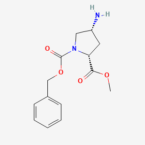 1-Benzyl 2-methyl (2R,4R)-4-aminopyrrolidine-1,2-dicarboxylate