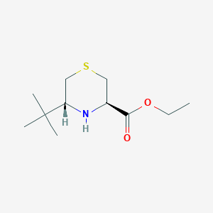 Rel-ethyl (3R,5R)-5-(tert-butyl)thiomorpholine-3-carboxylate