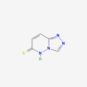 molecular formula C5H4N4S B1298305 [1,2,4]Triazolo[4,3-b]pyridazine-6-thiol CAS No. 58826-44-1