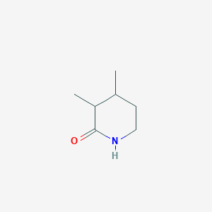 molecular formula C7H13NO B12983051 3,4-Dimethylpiperidin-2-one 