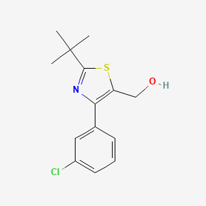 (2-(tert-Butyl)-4-(3-chlorophenyl)thiazol-5-yl)methanol