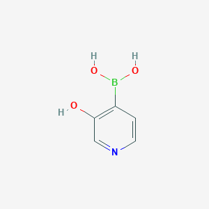 molecular formula C5H6BNO3 B12983102 3-Hydroxypyridine-4-boronic acid CAS No. 2096334-63-1