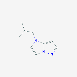 molecular formula C9H13N3 B12983105 1-isobutyl-1H-imidazo[1,2-b]pyrazole 