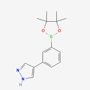 4-(3-(4,4,5,5-Tetramethyl-1,3,2-dioxaborolan-2-yl)phenyl)-1H-pyrazole