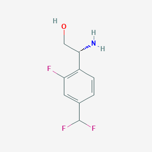 (R)-2-Amino-2-(4-(difluoromethyl)-2-fluorophenyl)ethanol