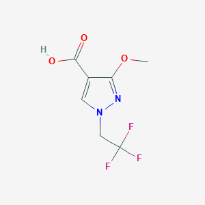 3-Methoxy-1-(2,2,2-trifluoroethyl)-1H-pyrazole-4-carboxylic acid