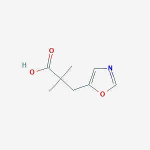 2,2-Dimethyl-3-(oxazol-5-yl)propanoic acid