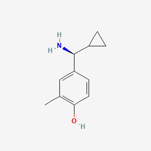 (S)-4-(Amino(cyclopropyl)methyl)-2-methylphenol