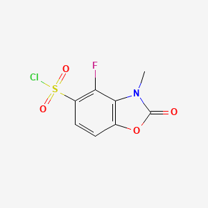 4-Fluoro-3-methyl-2-oxo-2,3-dihydrobenzo[d]oxazole-5-sulfonyl chloride