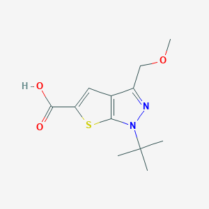 1-(tert-Butyl)-3-(methoxymethyl)-1H-thieno[2,3-c]pyrazole-5-carboxylic acid