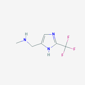 N-Methyl-1-(2-(trifluoromethyl)-1H-imidazol-5-yl)methanamine