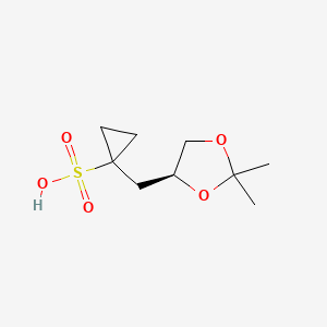 (S)-1-((2,2-Dimethyl-1,3-dioxolan-4-yl)methyl)cyclopropane-1-sulfonic acid