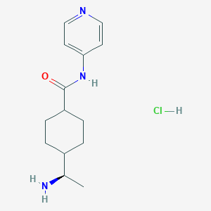 4-[(1R)-1-aminoethyl]-N-pyridin-4-ylcyclohexane-1-carboxamide;hydrochloride