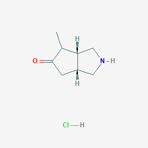 Rel-(3aR,6aR)-4-methylhexahydrocyclopenta[c]pyrrol-5(1H)-one hydrochloride