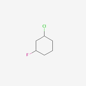 molecular formula C6H10ClF B12983427 1-Chloro-3-fluorocyclohexane 