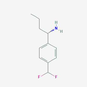 (S)-1-(4-(Difluoromethyl)phenyl)butan-1-amine