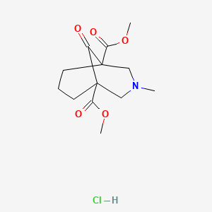 Dimethyl 3-methyl-9-oxo-3-azabicyclo[3.3.1]nonane-1,5-dicarboxylate hydrochloride