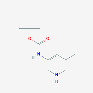 molecular formula C11H20N2O2 B12983464 tert-Butyl (5-methyl-1,2,5,6-tetrahydropyridin-3-yl)carbamate 