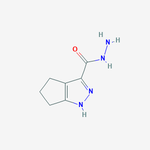 molecular formula C7H10N4O B1298347 1,4,5,6-四氢环戊并[c]吡唑-3-甲酰肼 CAS No. 299166-55-5