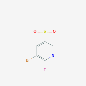 3-Bromo-2-fluoro-5-(methylsulfonyl)pyridine