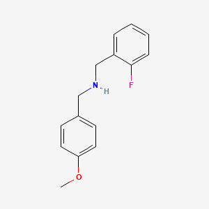 molecular formula C15H16FNO B1298351 (2-Fluoro-benzyl)-(4-methoxy-benzyl)-amine CAS No. 418788-17-7