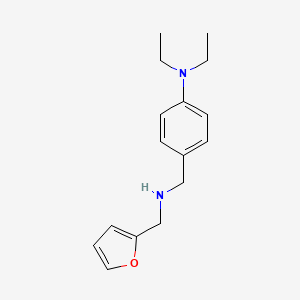 molecular formula C16H22N2O B1298356 二乙基-(4-{[(呋喃-2-基甲基)-氨基]-甲基}-苯基)-胺 CAS No. 510723-68-9