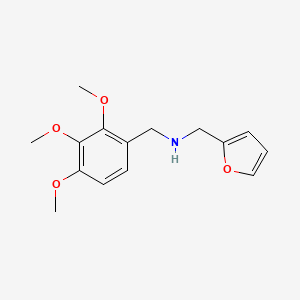 molecular formula C15H19NO4 B1298357 呋喃-2-基甲基-(2,3,4-三甲氧基-苄基)-胺 CAS No. 510723-72-5