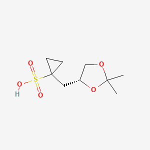 (R)-1-((2,2-Dimethyl-1,3-dioxolan-4-yl)methyl)cyclopropane-1-sulfonic acid