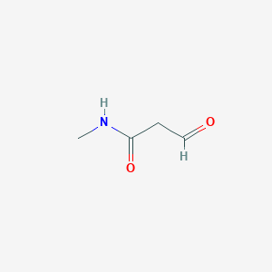 molecular formula C4H7NO2 B12983580 N-methyl-3-oxopropanamide 